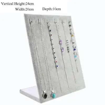 Simple Necklace Solid Color Display Rack