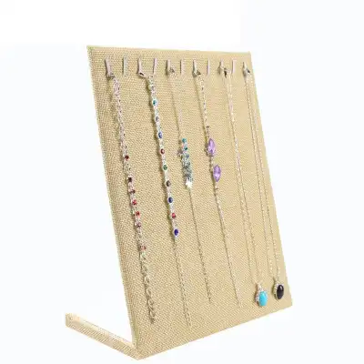 Simple Necklace Solid Color Display Rack