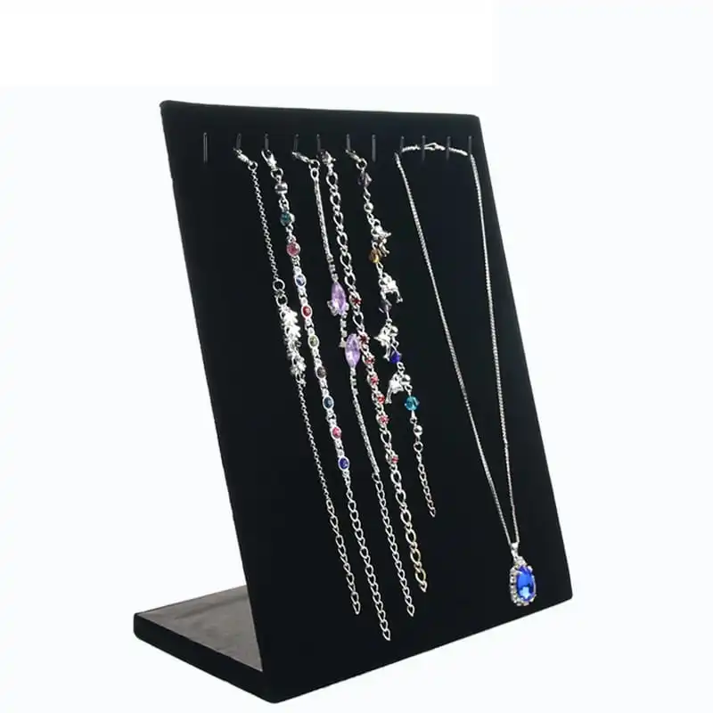 Simple Necklace Solid Color Display Rack