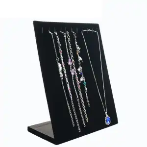 Simple Necklace Solid Color Display Rack