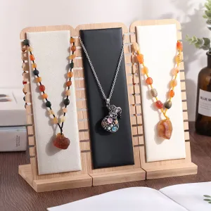 Removable L Shaped Design Bamboo Jewelry Display Tray