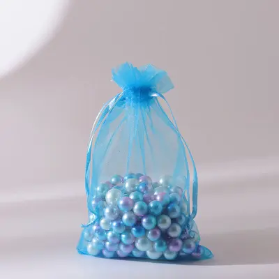 100pcs/dozen Simple Solid Color Organza Bundle Pocket