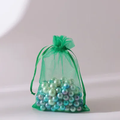 100pcs/dozen Simple Solid Color Organza Bundle Pocket