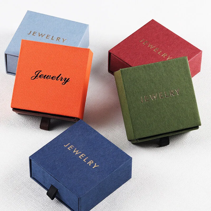 Multifunctional Drawer Design Jewelry Box With Tote Bag And Greeting Card