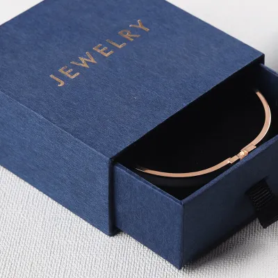 Multifunctional Drawer Design Jewelry Box With Tote Bag And Greeting Card