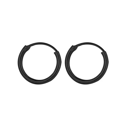 Minimalist Geometric Alloy Hoop Earrings Unisex