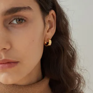 Fashion Minimalist Metal Hoop Earrings Women's Geometric