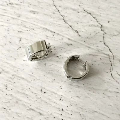 Fashion Minimalist Metal Hoop Earrings Women's Geometric