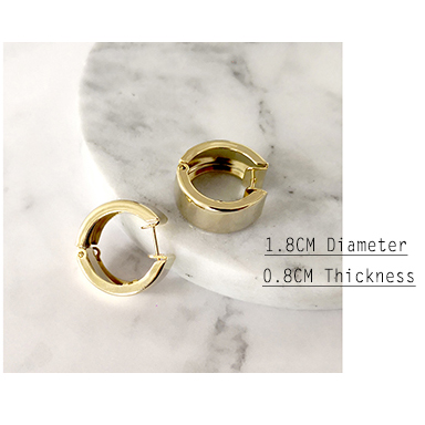Wholesale Fashion Minimalist Metal Hoop Earrings
