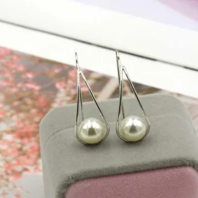 Fashion Handmade Pearl Decor Drop Earrings