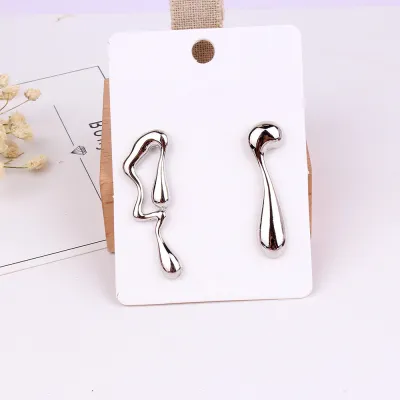Creative Women's Asymmetric Alloy Geometric Earrings