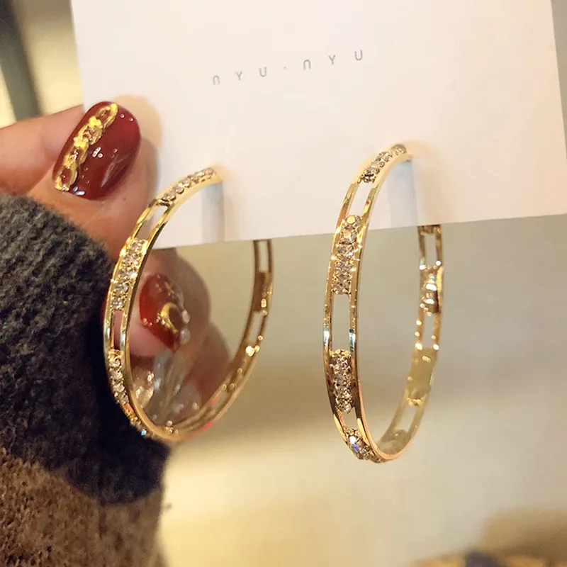 Women's Fashion 925 Silver C-Shaped Hoop Earrings