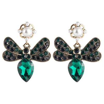 Boho Butterfly Shaped Rhinestone Earrings
