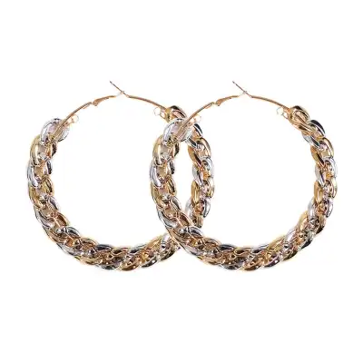 Women Exaggerated Big Round Acrylic Earrings