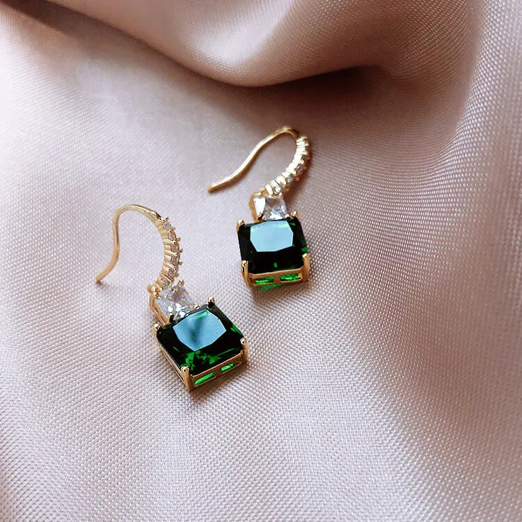 Elegant Rhinestone Decorative Hook Earrings for Women