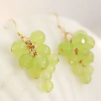 Fashion Grapes Shape Design Earrings for Women