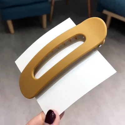 Simple Word Candy Color Geometric Duckbill Hair Clip Women's