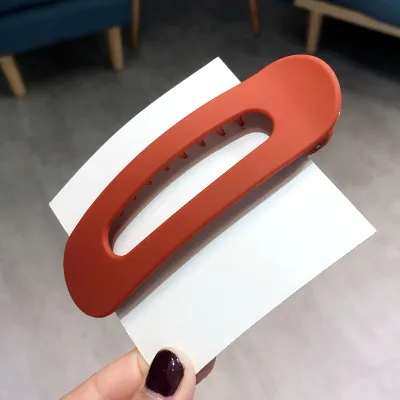 Simple Word Candy Color Geometric Duckbill Hair Clip Women's