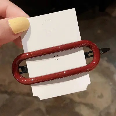 Simple Solid Candy Color Hair Clip