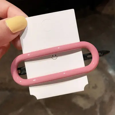 Simple Solid Candy Color Hair Clip