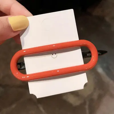 Simple Solid Candy Color Hair Clip