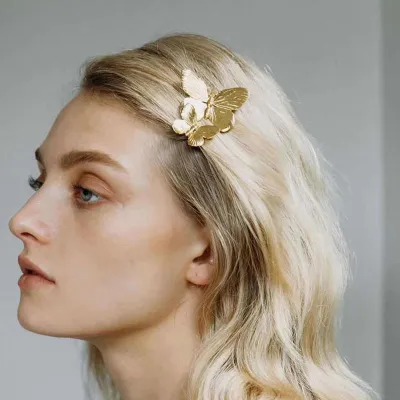 Simple Alloy Butterfly Decor Women Hair Clip