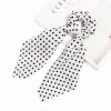 C33 Polka Dot Ribbon - White