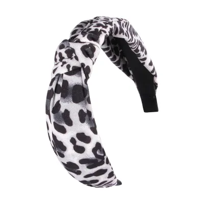 Trendy Leopard Snakeskin Print Women Broadside Knotted Headband Hair Accessories
