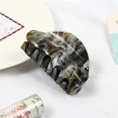 Creative Starry Sky Pattern Acrylic Women's Bow Tie Hair Claw Gripper