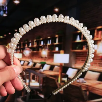 Girls Fashion Bow Pearl Headband
