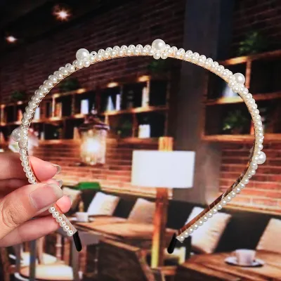Girls Fashion Bow Pearl Headband