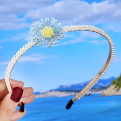 Girls Fashion Bow Pearl Headband