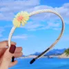 Yellow Daisy Pearl Headband