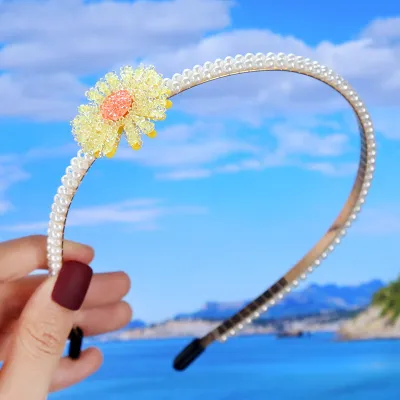 Girls Fashion Bow Pearl Headband