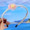 Pink Daisy Pearl Headband