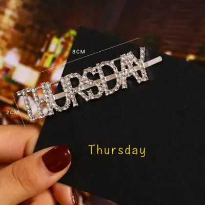 Fashion Rhinestones Decor Zodiac Hair Clip for Women Exotic Style