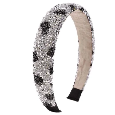 Women Vintage Rhinestones And Sequins Decor Hairband