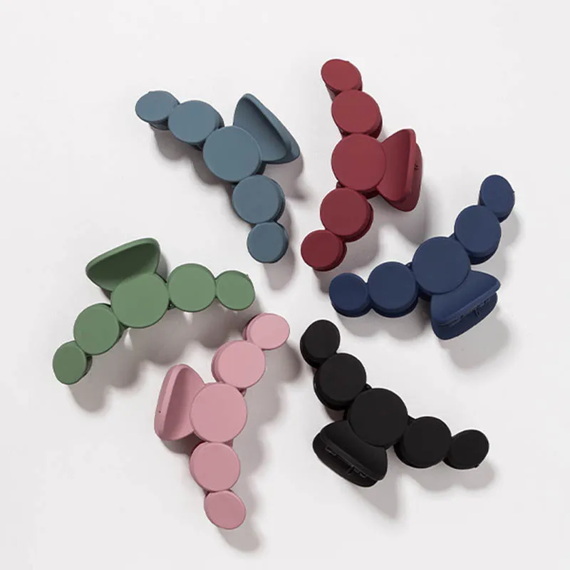 Women Simple Solid Color Acrylic Hair Claw
