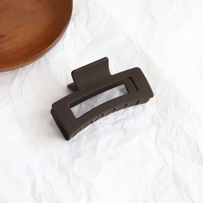 Women Simple Solid Acrylic Geometric Hair Claw