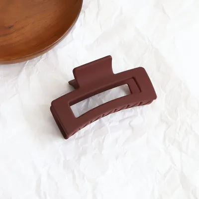 Women Simple Solid Acrylic Geometric Hair Claw