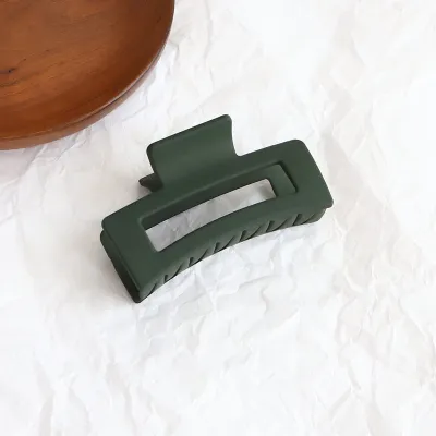 Women Simple Solid Acrylic Geometric Hair Claw