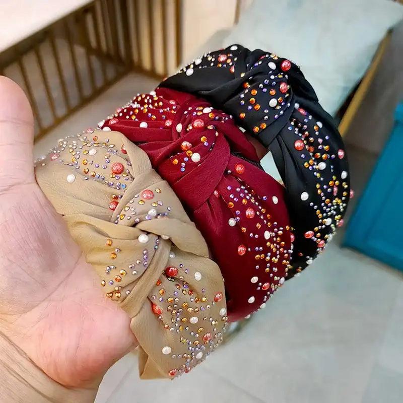 Women Fashion Cross Design Fabric Headband U Shape