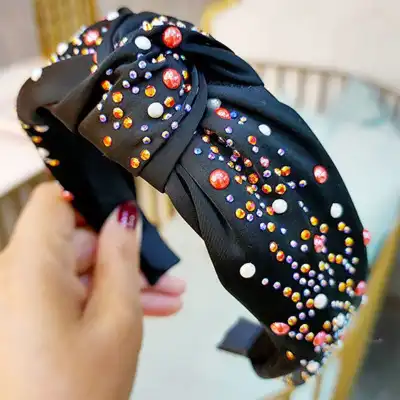Women Fashion Cross Design Fabric Headband U Shape