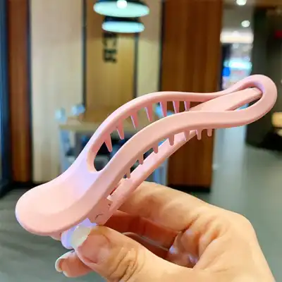 Women Simple Solid Color Geometric Resin Hair Claw