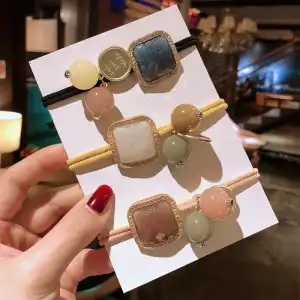 Girl Cute Geometric Decorative Hair Tie