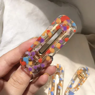 Girl Cute Acrylic Hair Clip