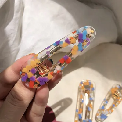 Girl Cute Acrylic Hair Clip