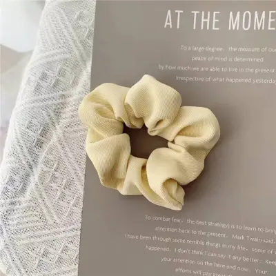 Women Fashion Solid Color Fabric Hair Tie