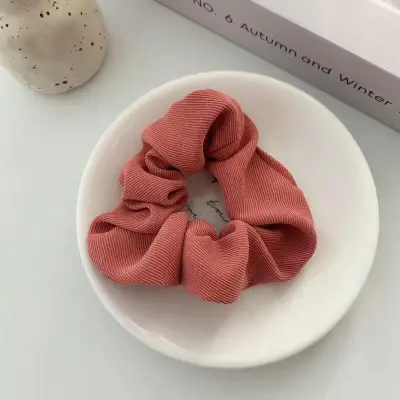 Women Fashion Solid Color Fabric Hair Tie