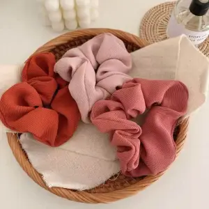 Women Fashion Solid Color Fabric Hair Tie